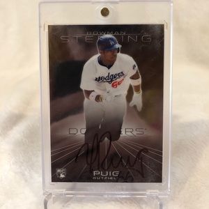 Signed Yasiel Puig card